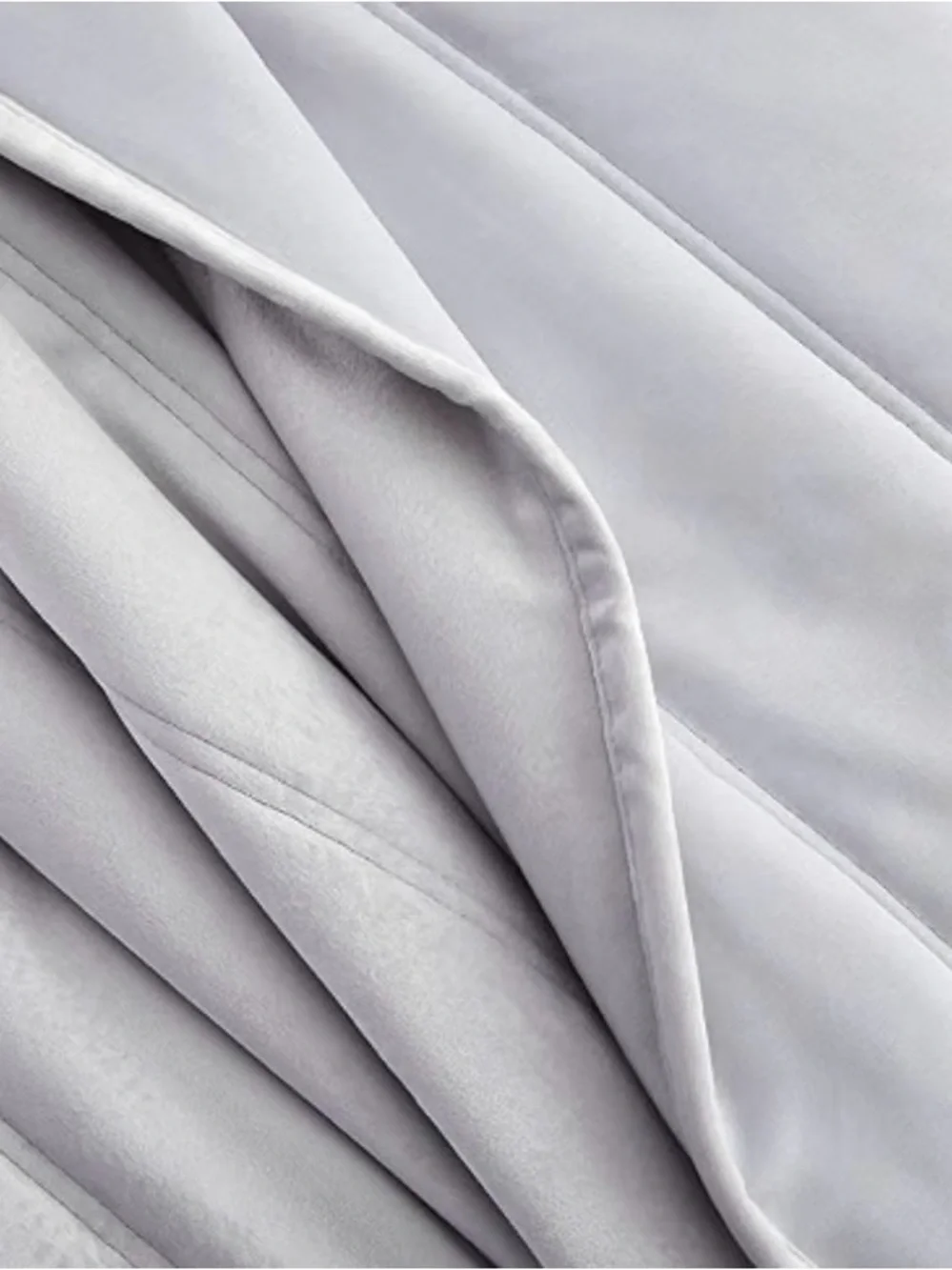 Tahari Home Silver Grey Velvet Channel Queen Coverlet Blanket